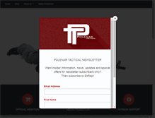 Tablet Screenshot of polenartactical.com